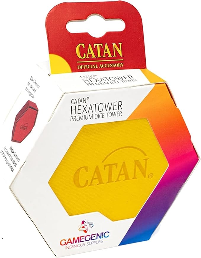 Catan Hexatower - Yellow Premium Dice Tower & Storage Box Official Accessory