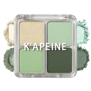 K'APEINE Eyeshadow Palette, Light Green Eye Shadow Matte Glitter Makeup Palette 4 Colors Sage & Olive