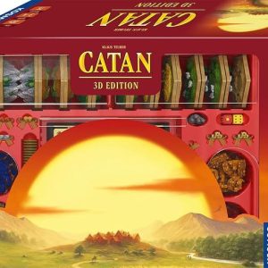 CATAN 3D Edition Board Game - Immersive Hand-Painted Sculpted Terrain Strategy Game for Adults & Families, Ages 10+, 3-4 Players