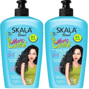 SKALA #Mais Cachos 3 in 1 Leave In Conditioner for All Types of Curly Hair (250g / Pack of 2)