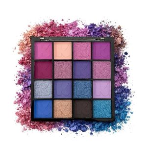 K'APEINE Purple Eyeshadow Palette Matte Glitter Eyeshadow Goth Eye Makeup (16 Colors)
