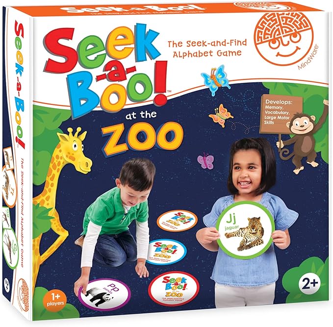 MindWare Seek-a-Boo! at The Zoo The Seek-and-Find Alphabet Matching Game
