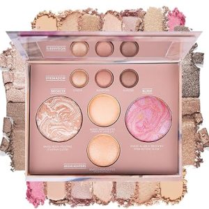 Best of The Baked Makeup Palette, Pigmented Long Wear Travel Makeup for Women - All-in-1 Baked Palette