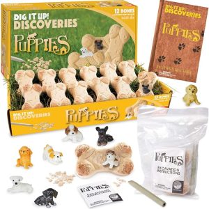 MindWare Dig it Up! Puppies Excavation Kit - Educational Toys for Kids 4 and Up