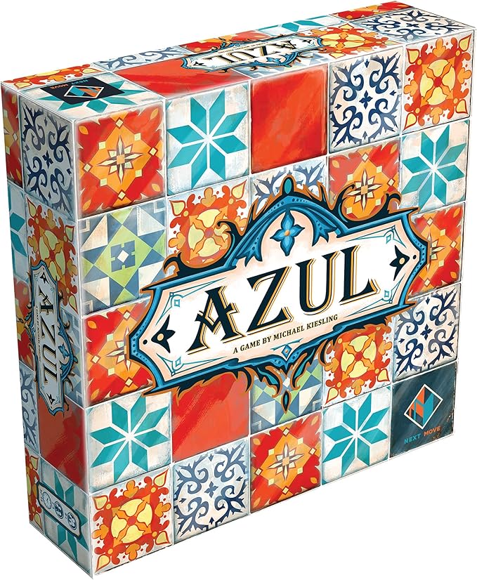 Asmodee Azul Board Game - Mosaic Pattern Placement & Beautiful Art Adult Board Games, Award-Winning Strategy for Adults & Families, 2-4 Players Ages 8+, 30-45 Minute Playtime